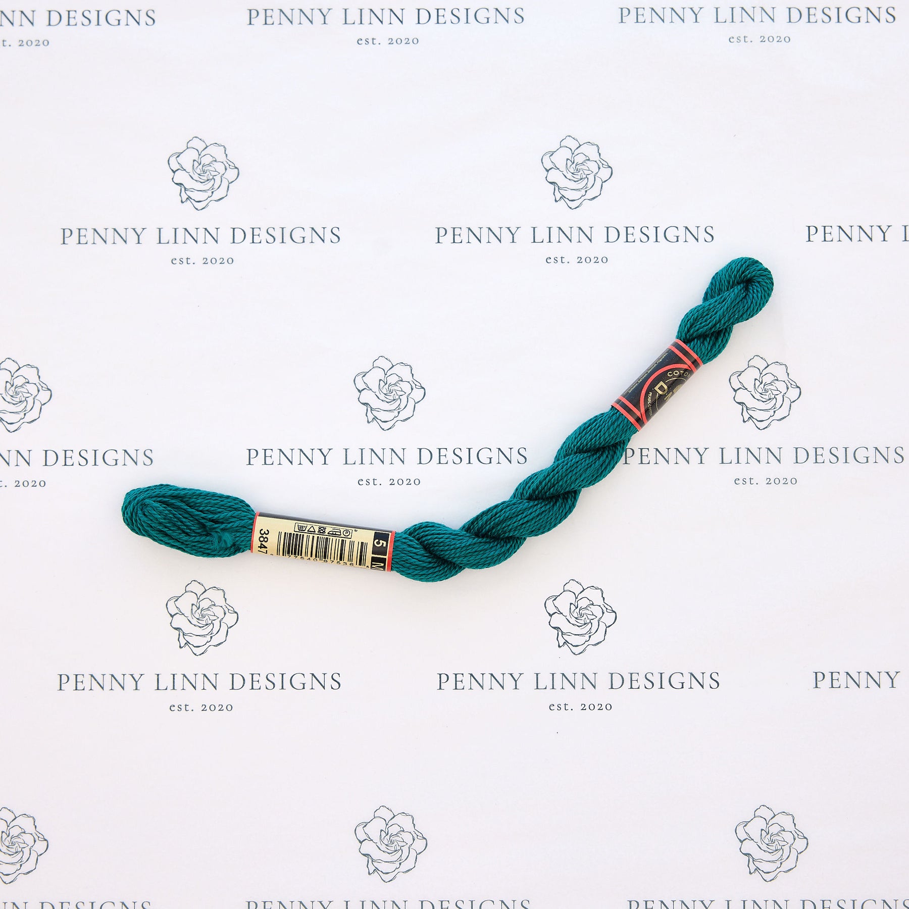 DMC 5 Pearl Cotton 3847 Chinese Green