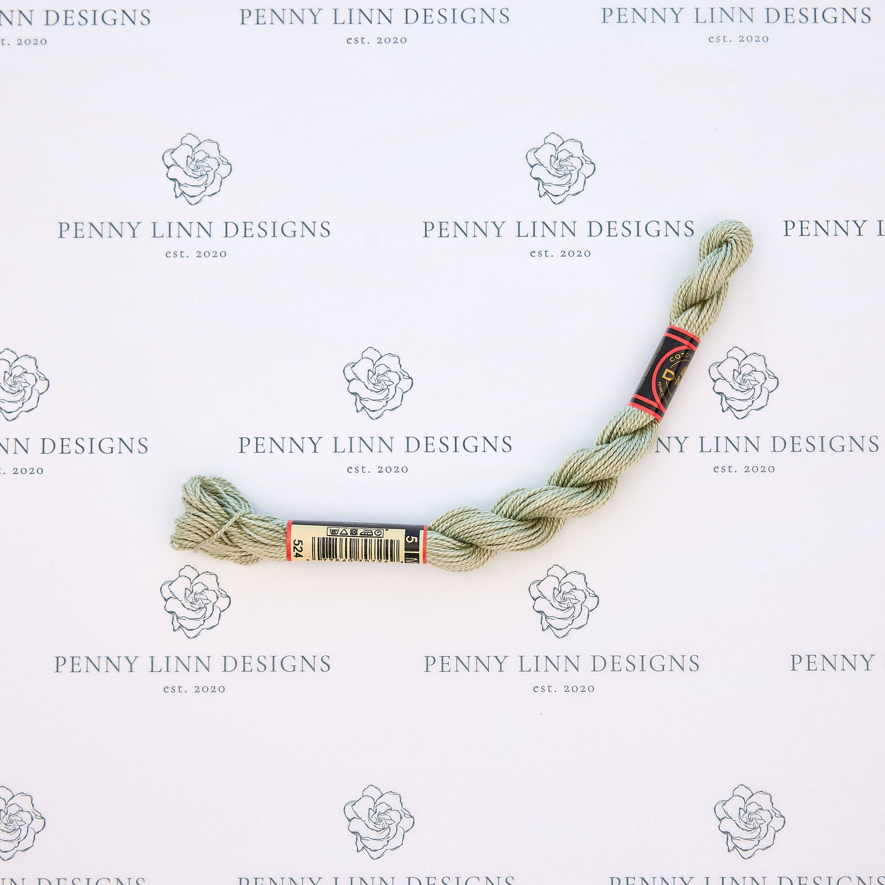 DMC 5 Pearl Cotton 524 Pebble Green