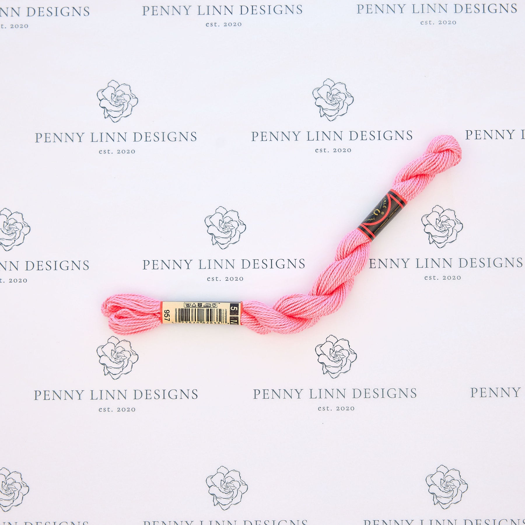 DMC 5 Pearl Cotton 957 Bubblegum Pink