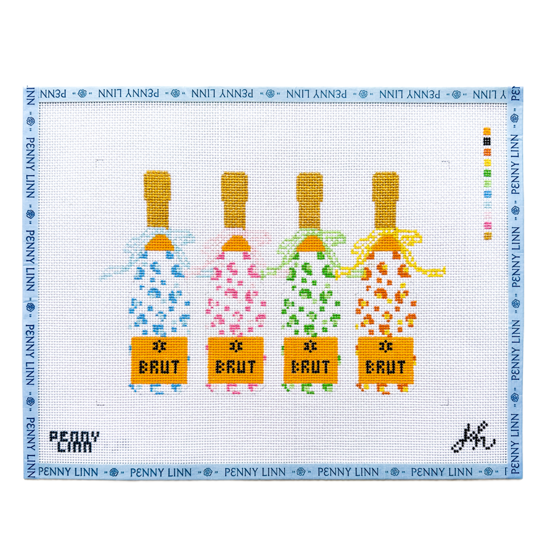 Cheetah Group Painted Champagne