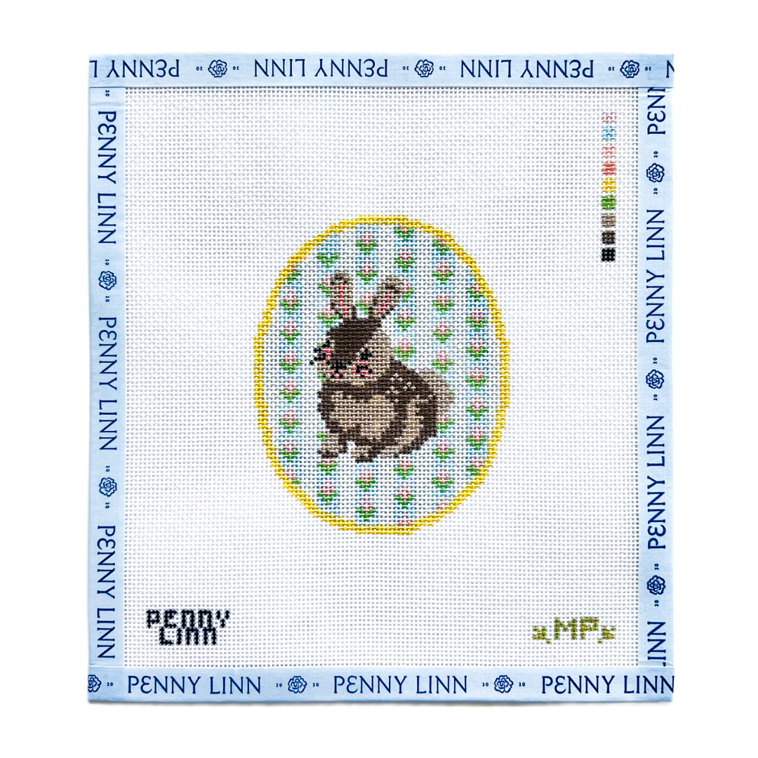 Easter Bunny Floral Background