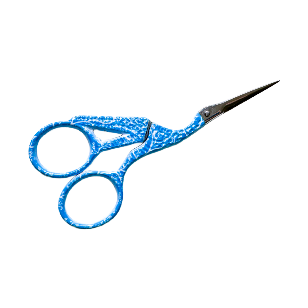 Trailing Floral Crane Scissors