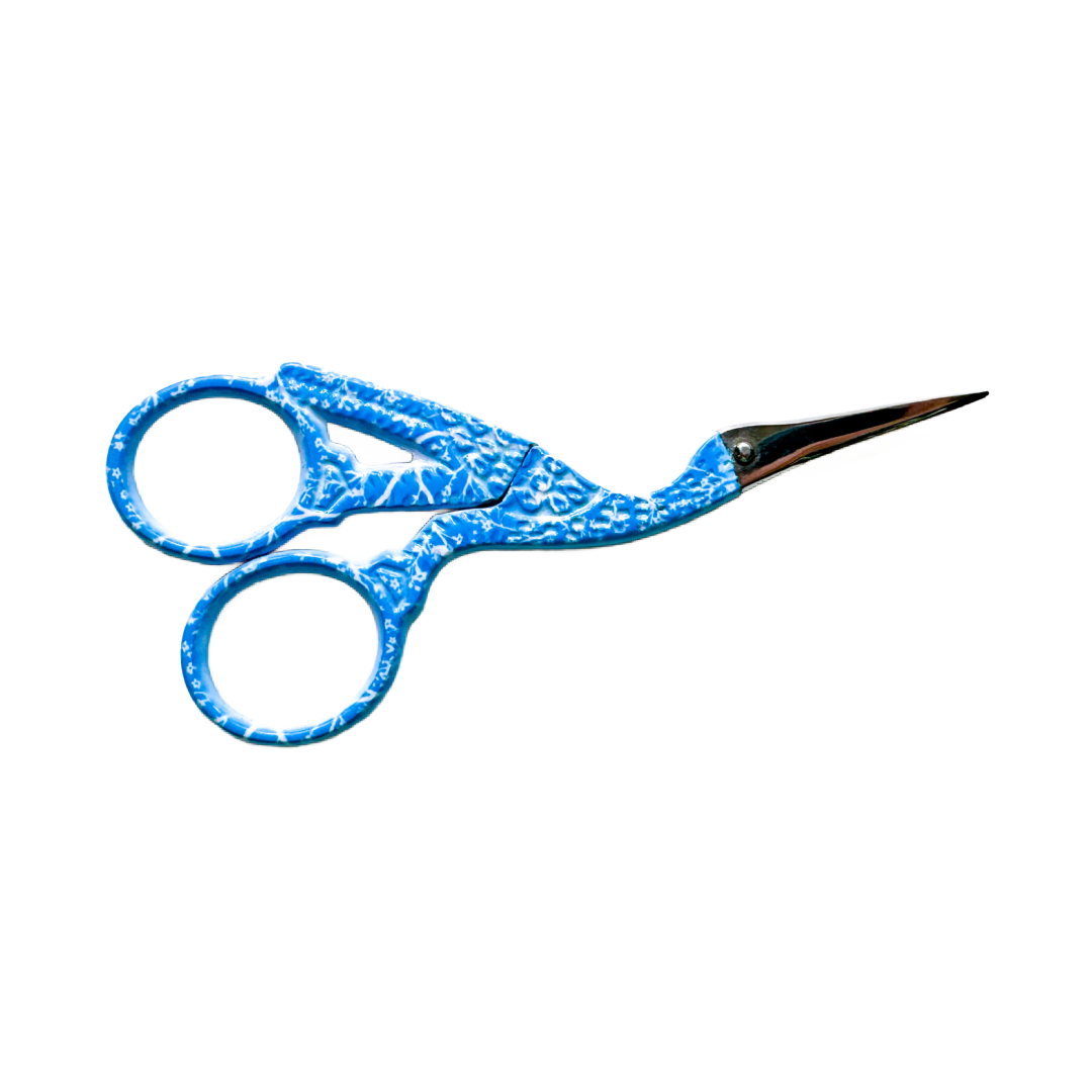Trailing Floral Crane Scissors