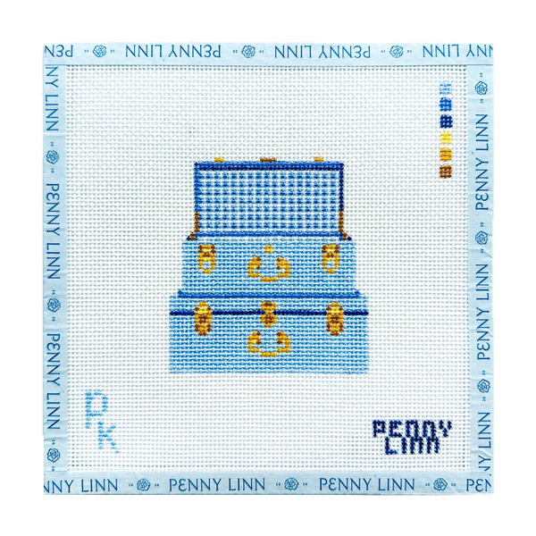 Petite Keep Stacked Trunk in Blue Gingham