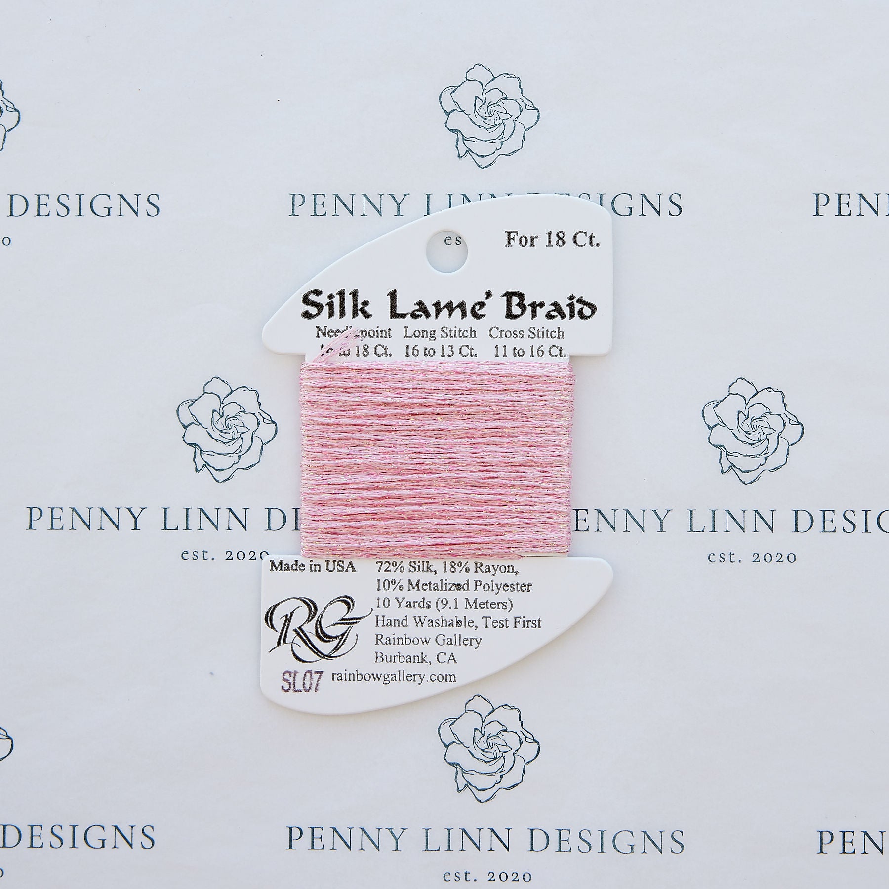 Silk Lamé Braid SL07 Pink