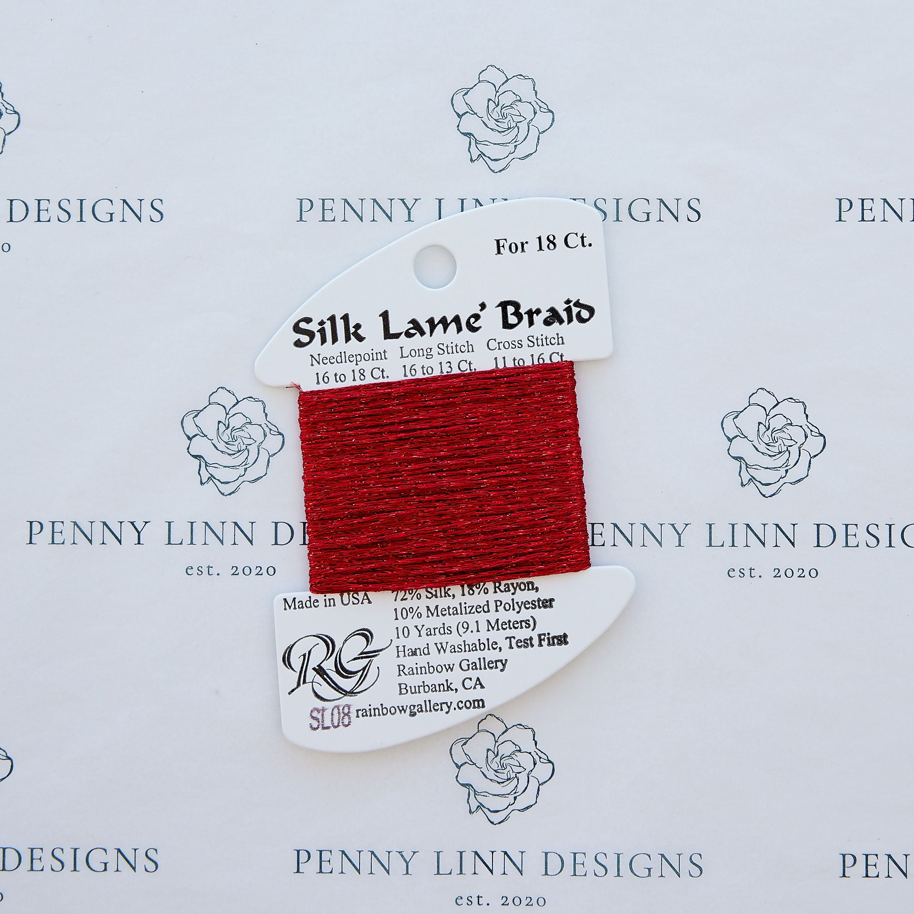 Silk Lamé Braid SL08 Red