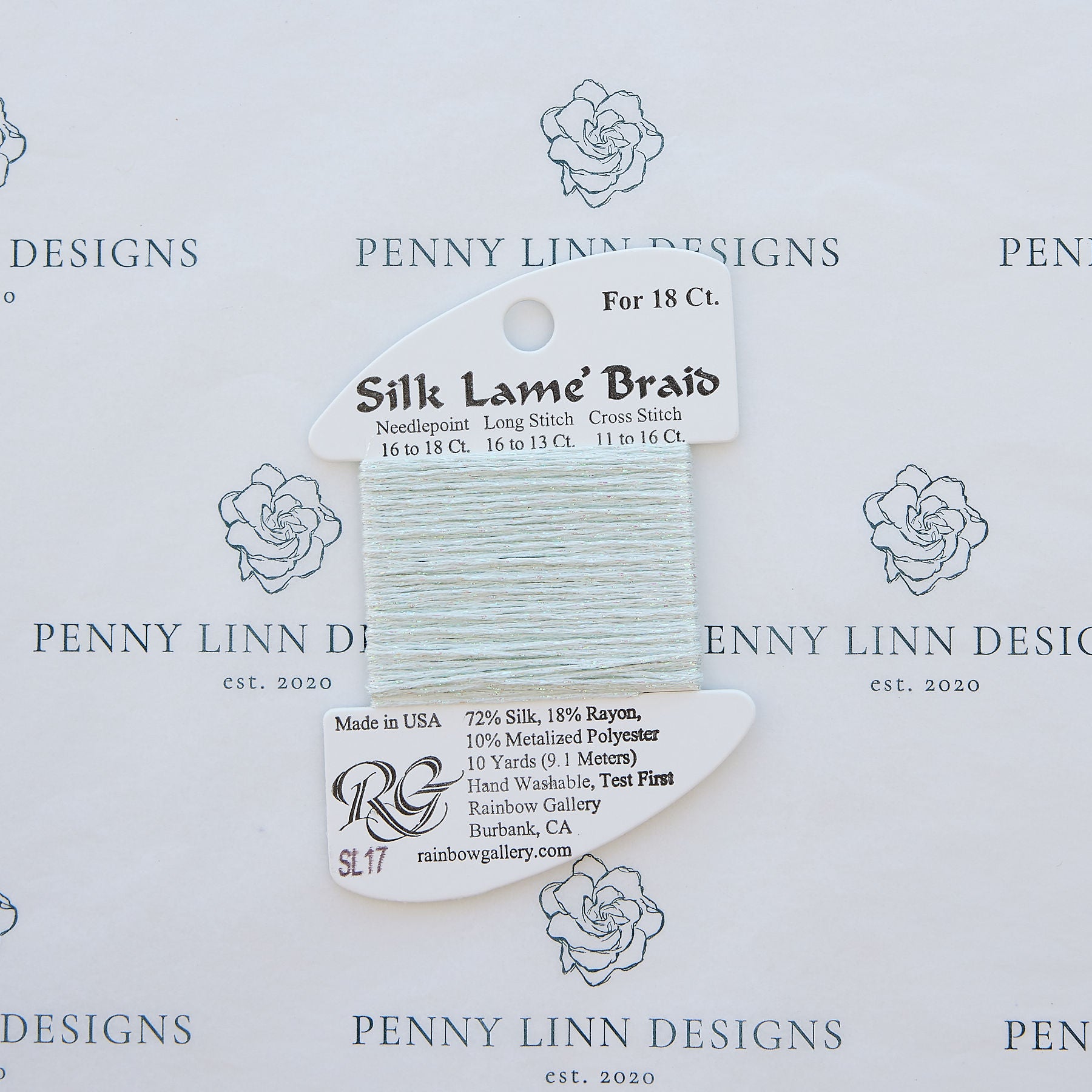 Silk Lamé Braid SL17 Lite Surf Blue