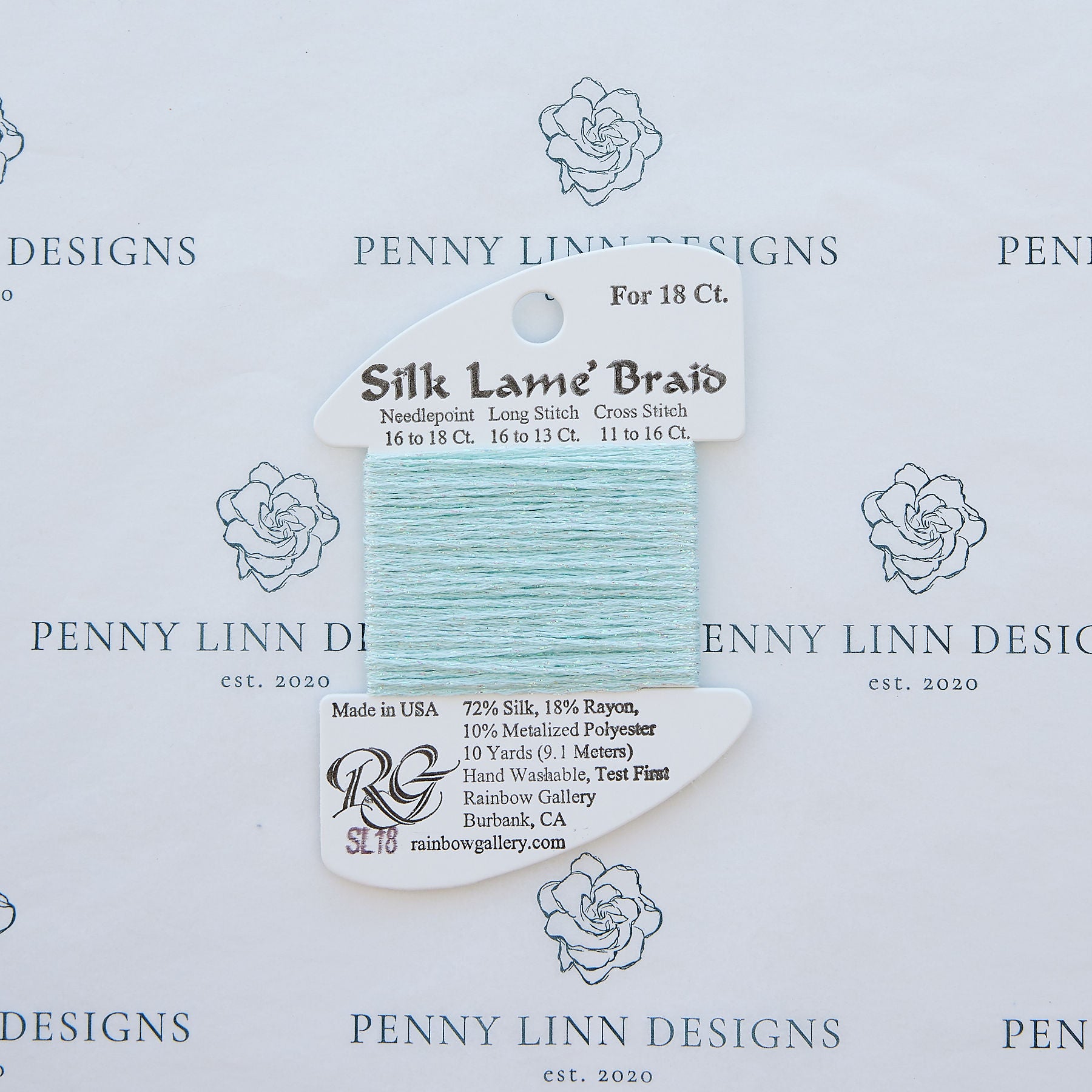 Silk Lamé Braid SL18 Surf Blue