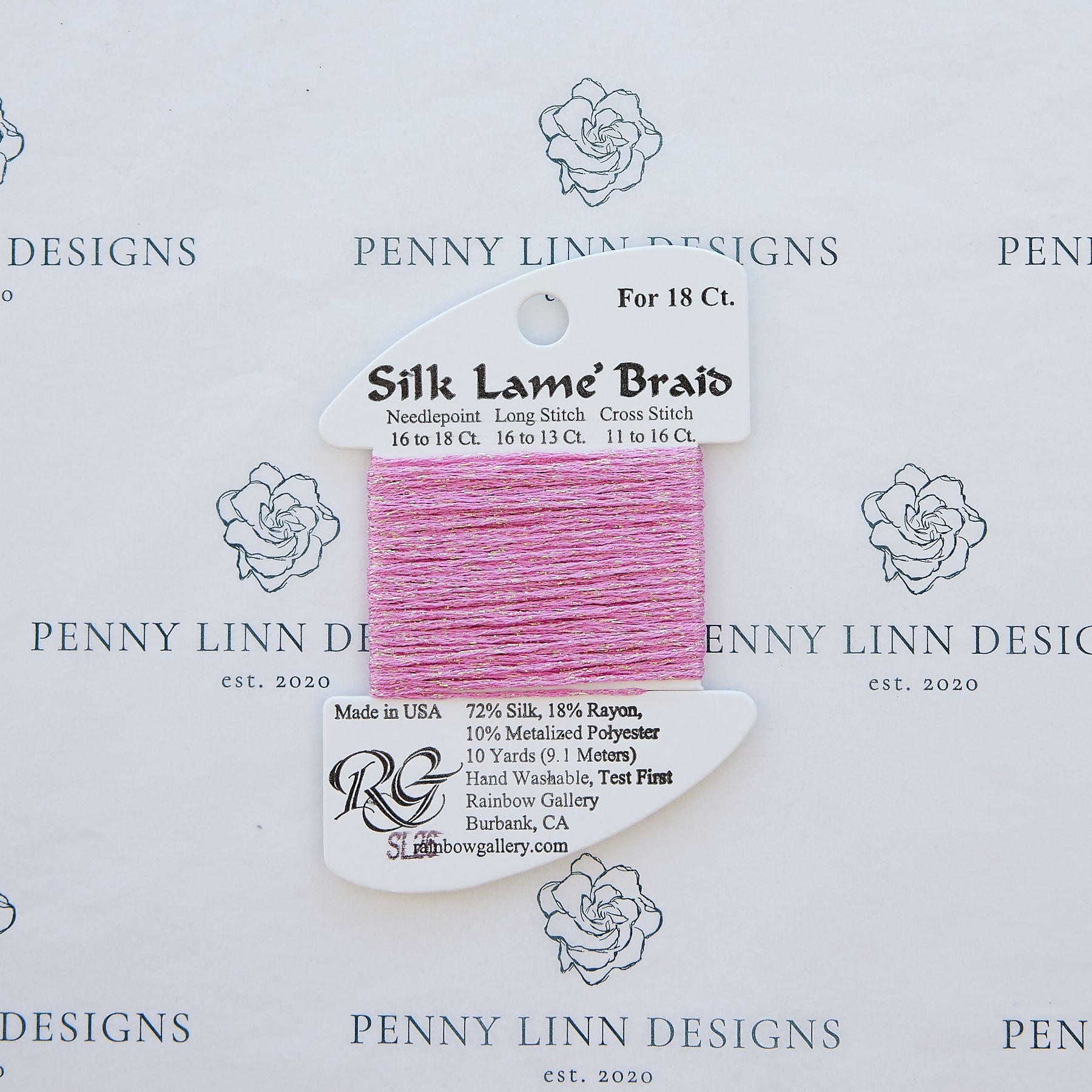 Silk Lamé Braid SL26 Raspberry
