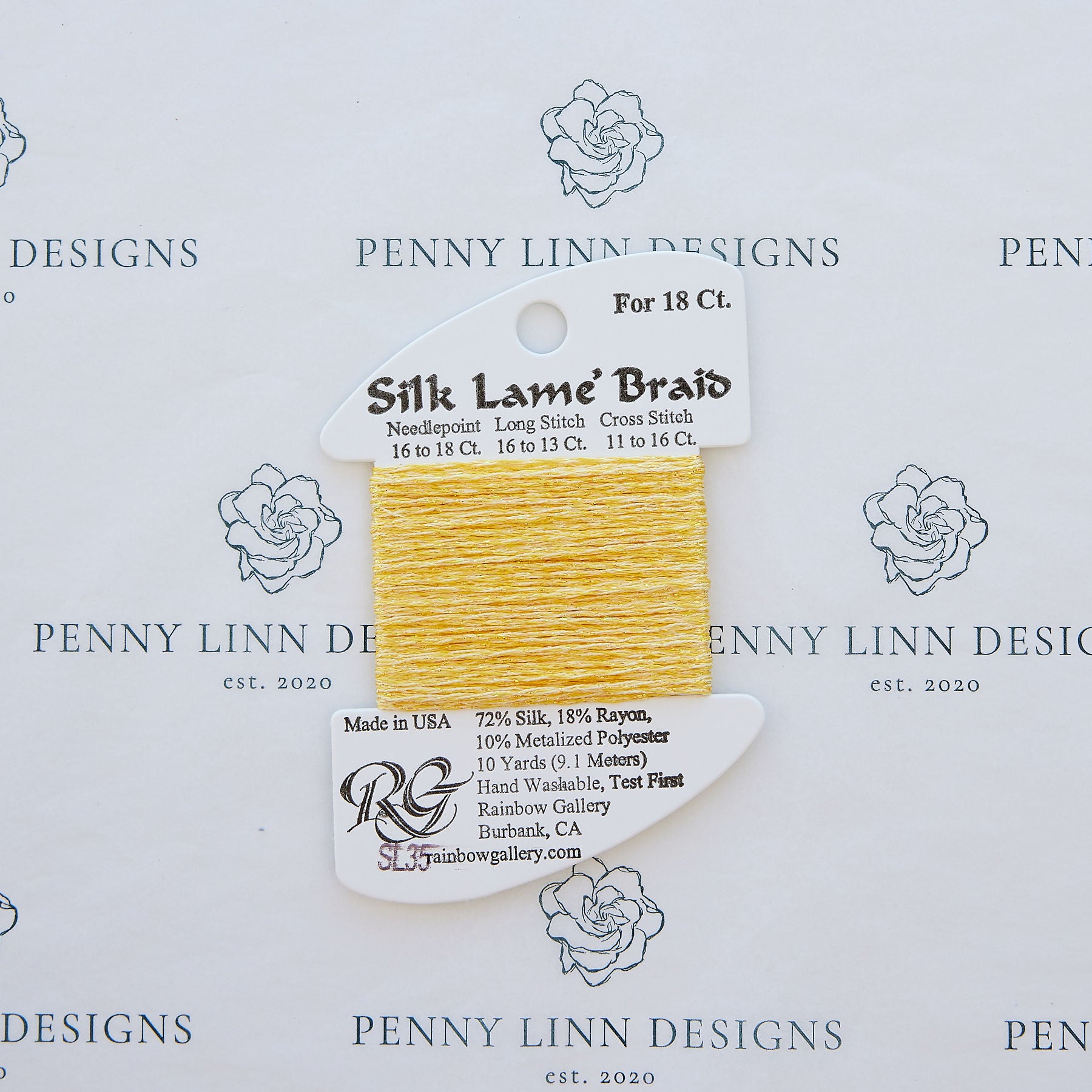 Silk Lamé Braid SL35 Buttercup