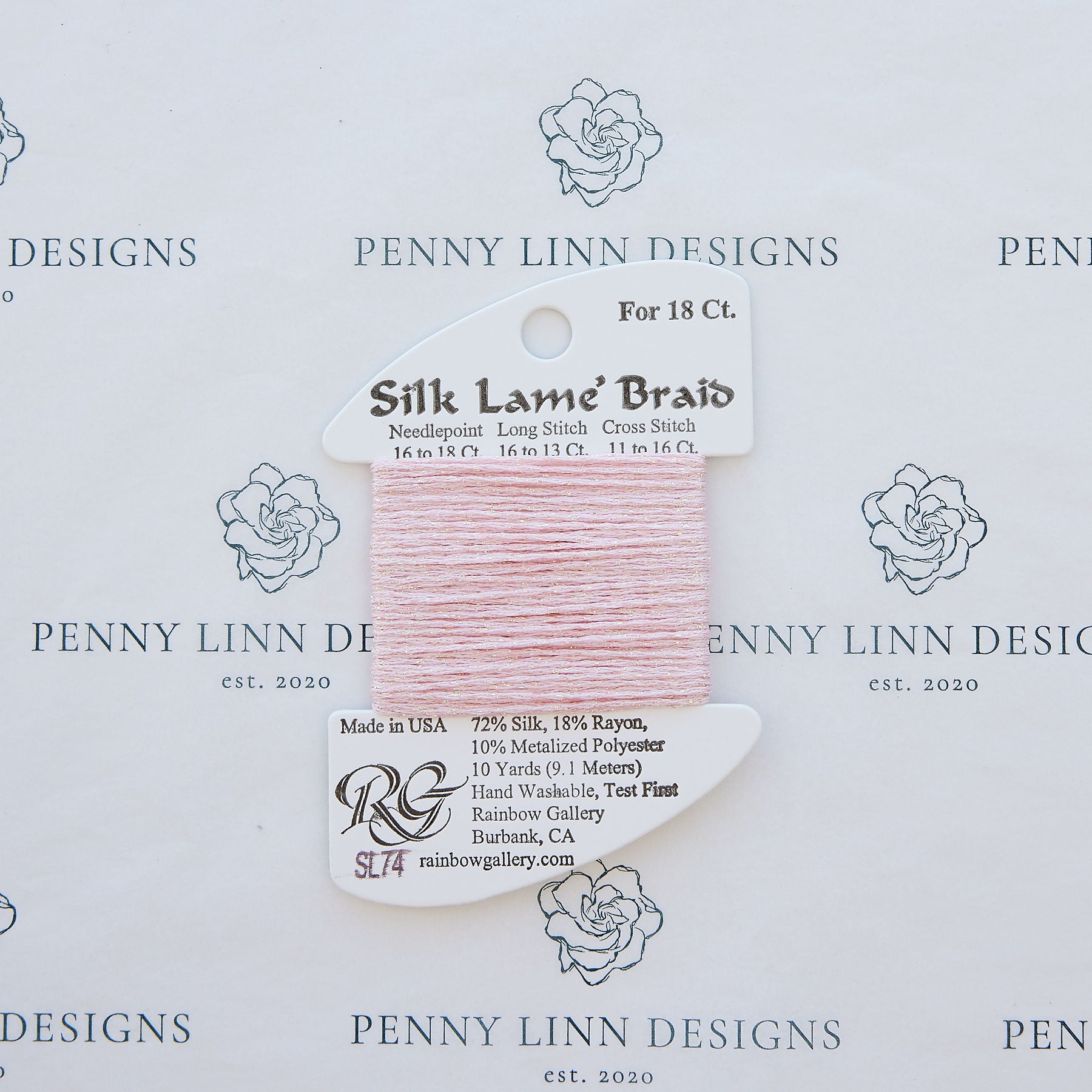 Silk Lamé Braid SL74 Pale Pink