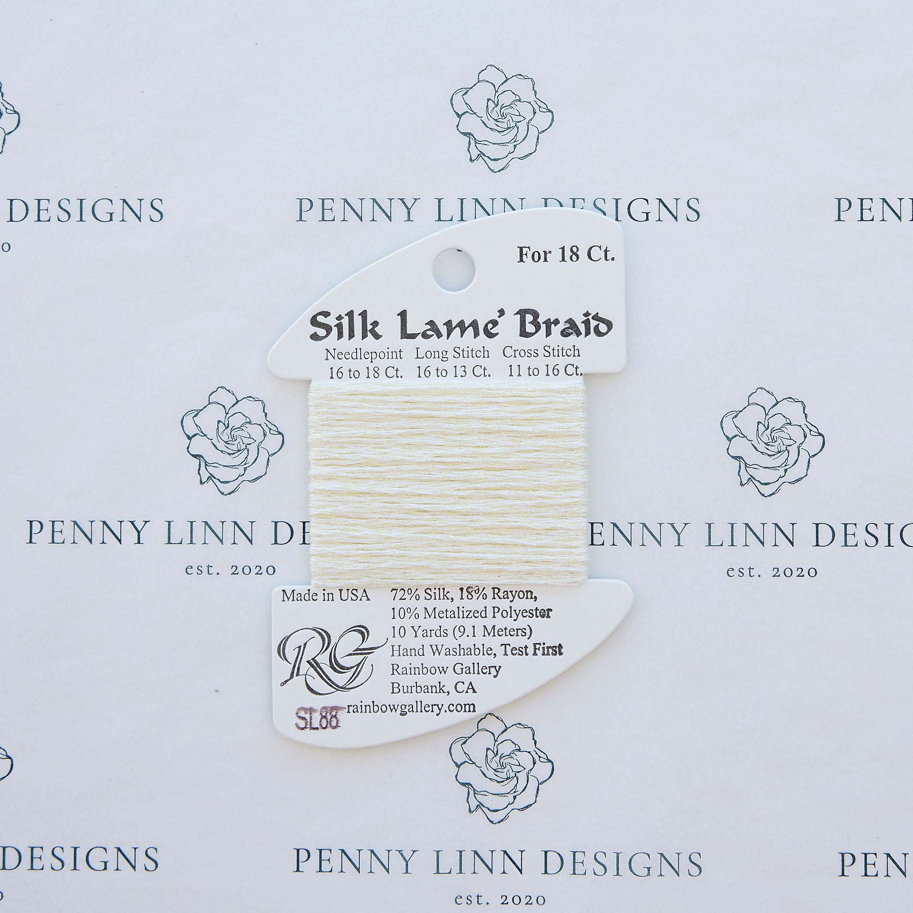 Silk Lamé Braid SL88 Lemon Lite