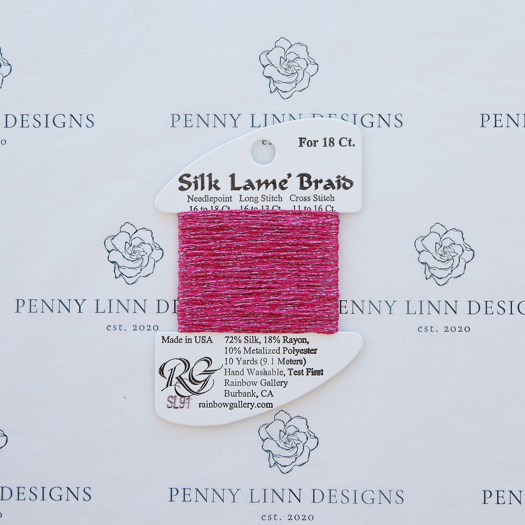 Silk Lamé Braid SL91 Dark Raspberry