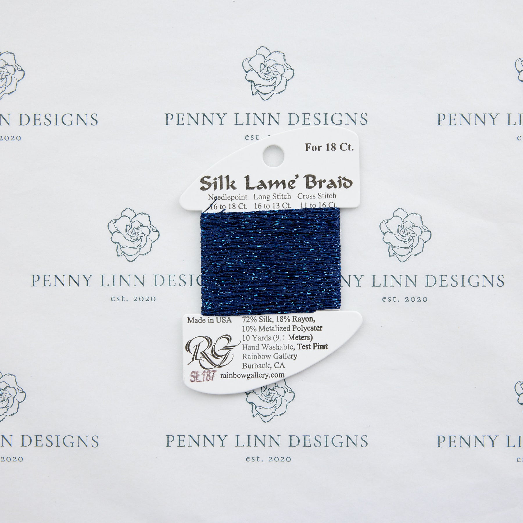 Silk Lamé Braid SL187 Mood Indigo