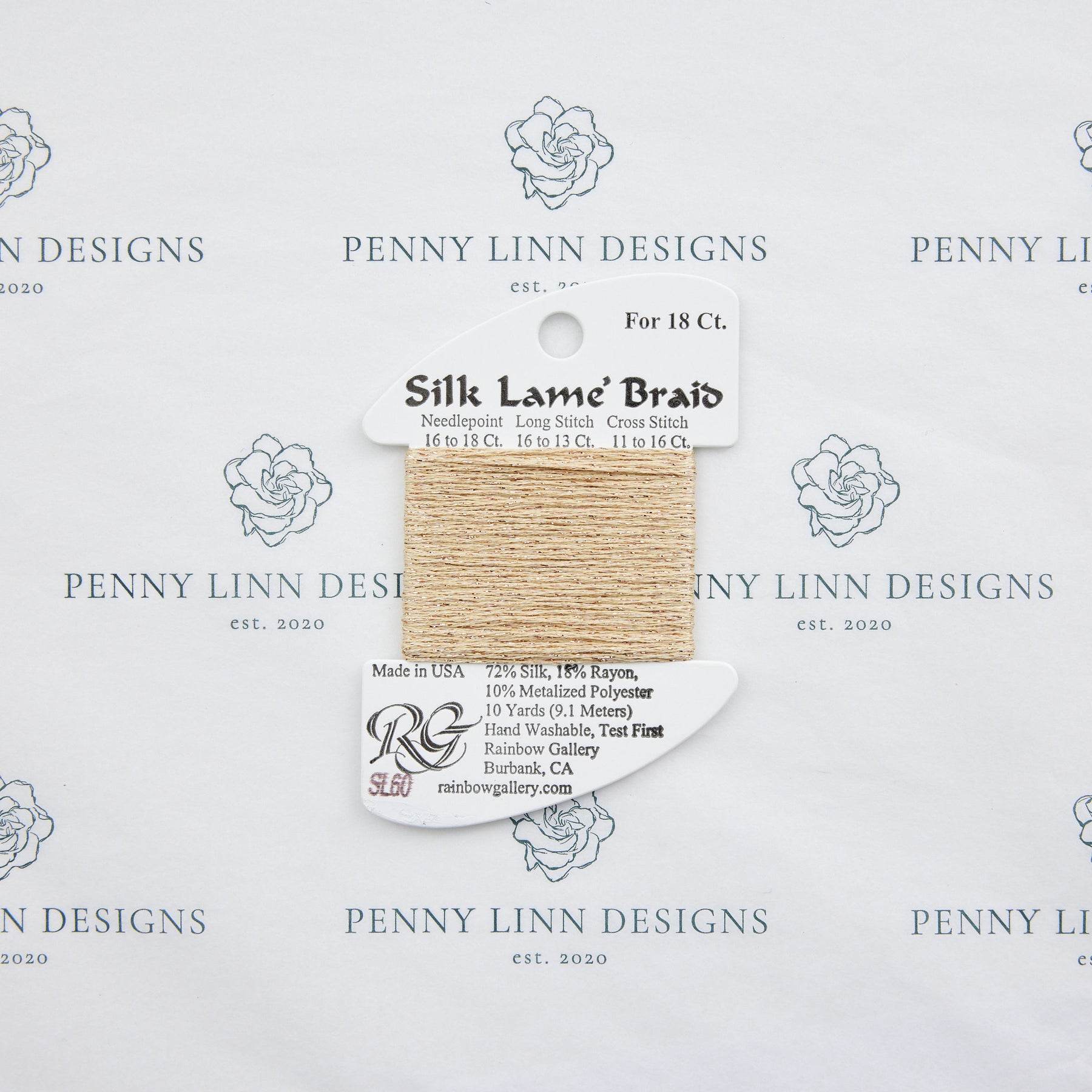 Silk Lamé Braid SL60 Camel