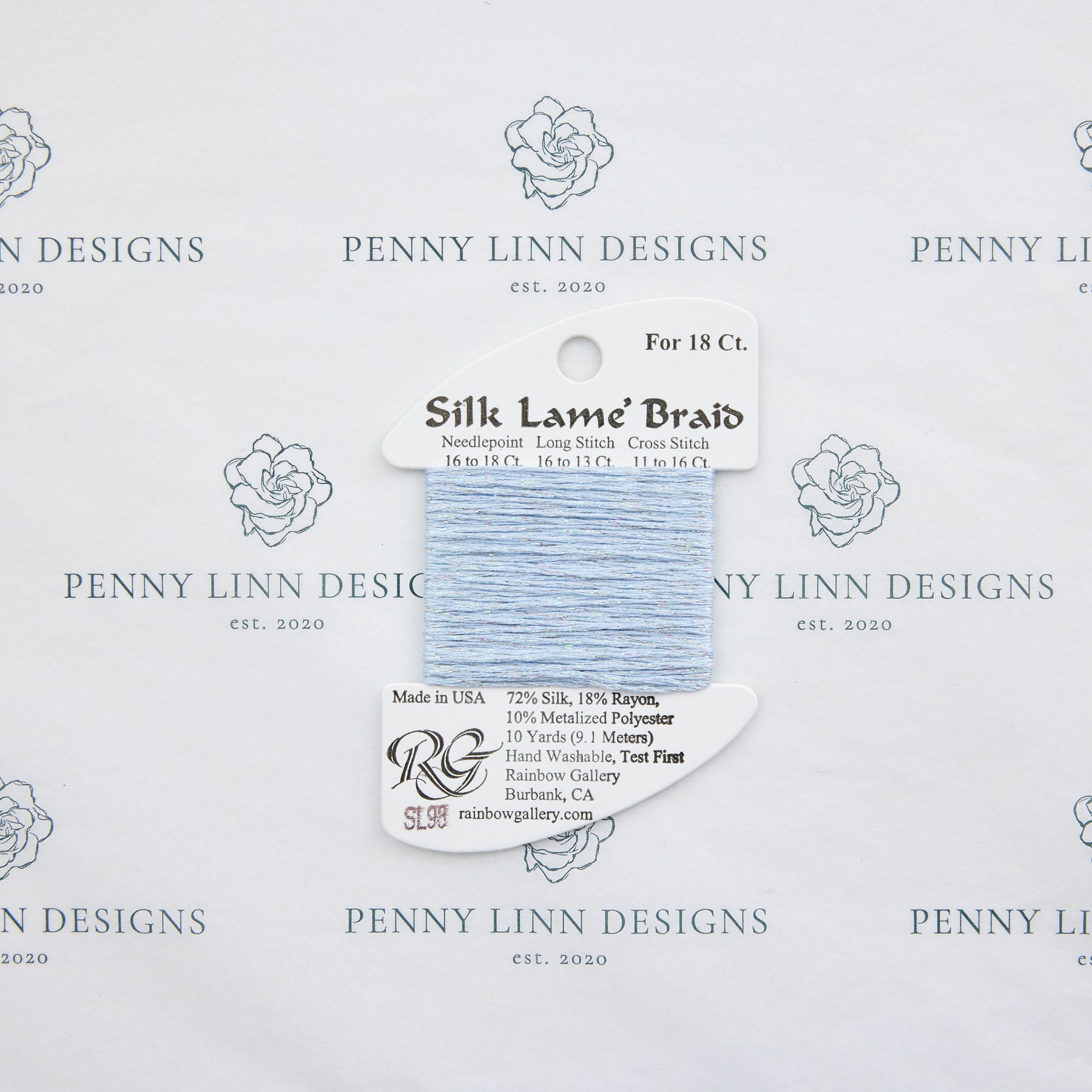 Silk Lamé Braid SL98 Pale Antique Blue