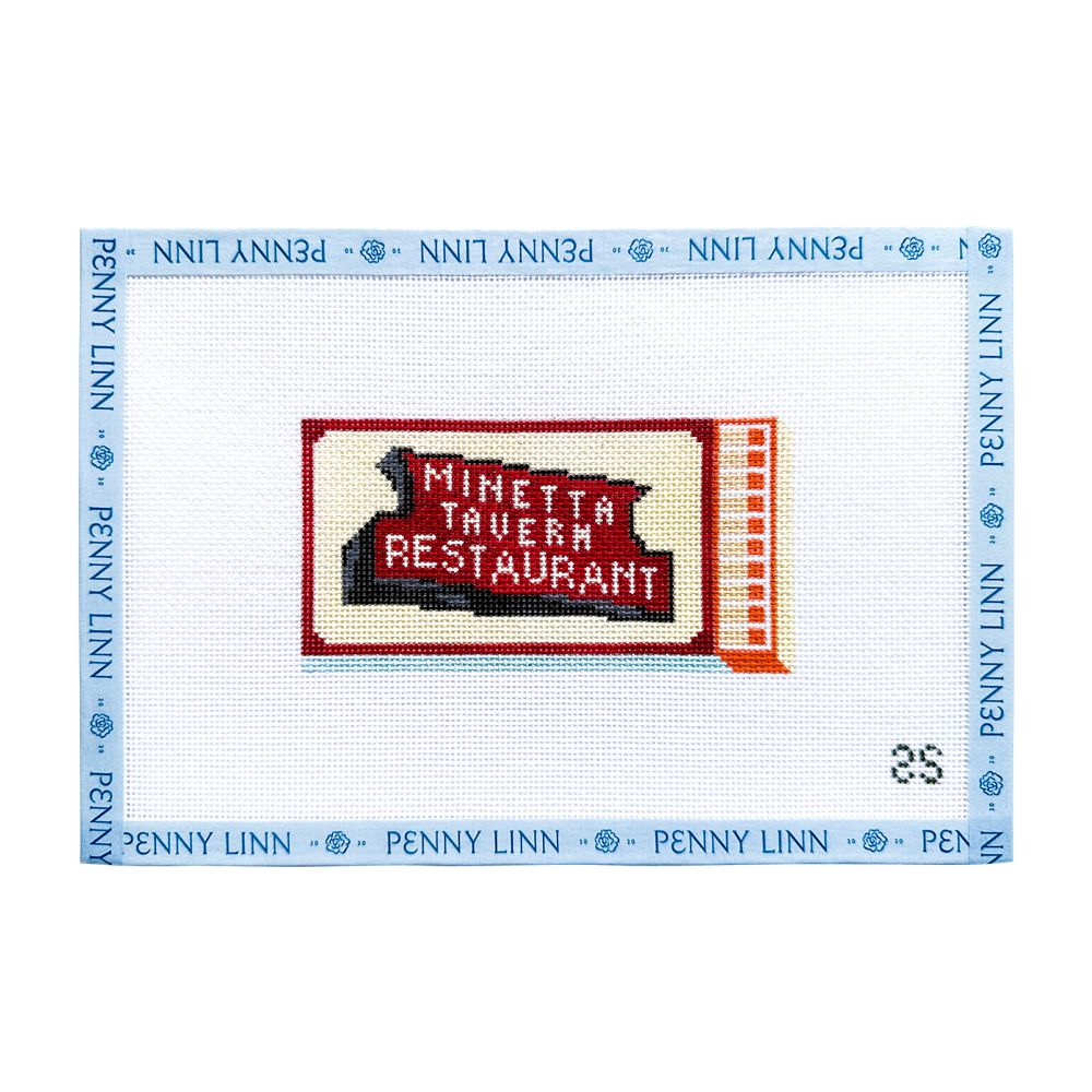 Minetta Tavern Matchbook Canvas