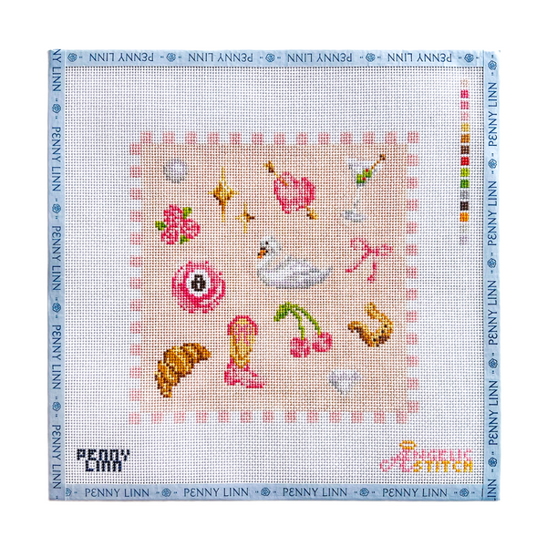 Coquette Motif Square - Pink