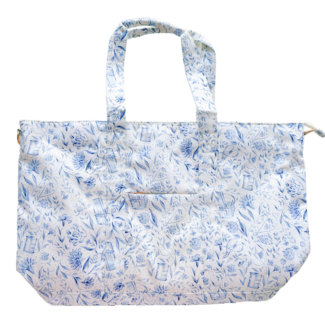 Ultimate Organizer Tote Needlepoint Print