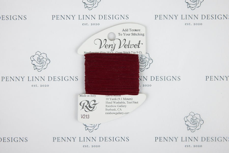 Very Velvet V213 Burgundy - Penny Linn Designs - Rainbow Gallery