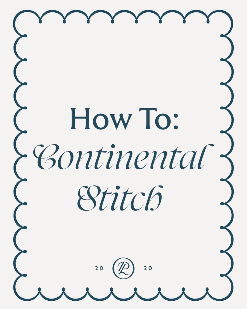 VIDEO How-To: Continental Stitch - Penny Linn Designs