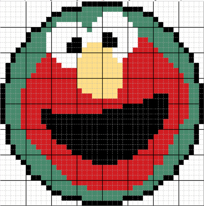 Free Needlepoint Chart: Elmo