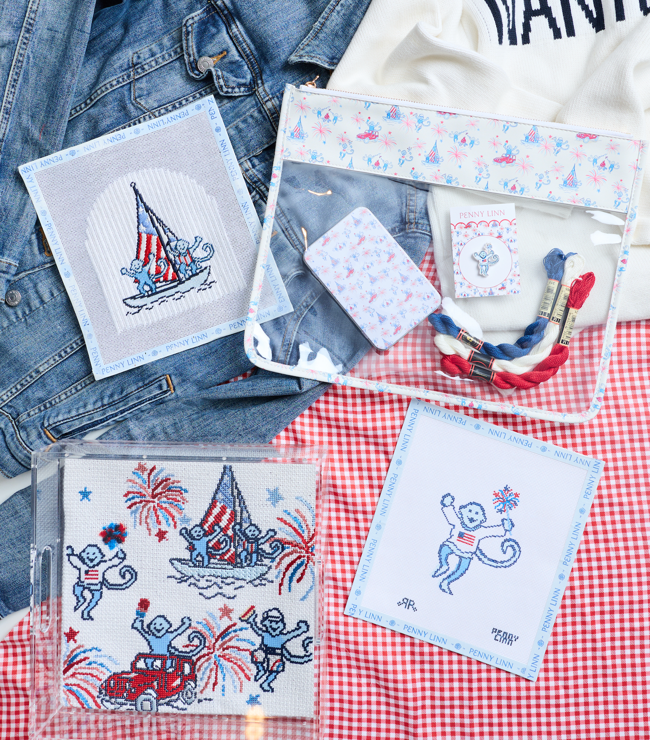 Fireworks and Friends Project Bag