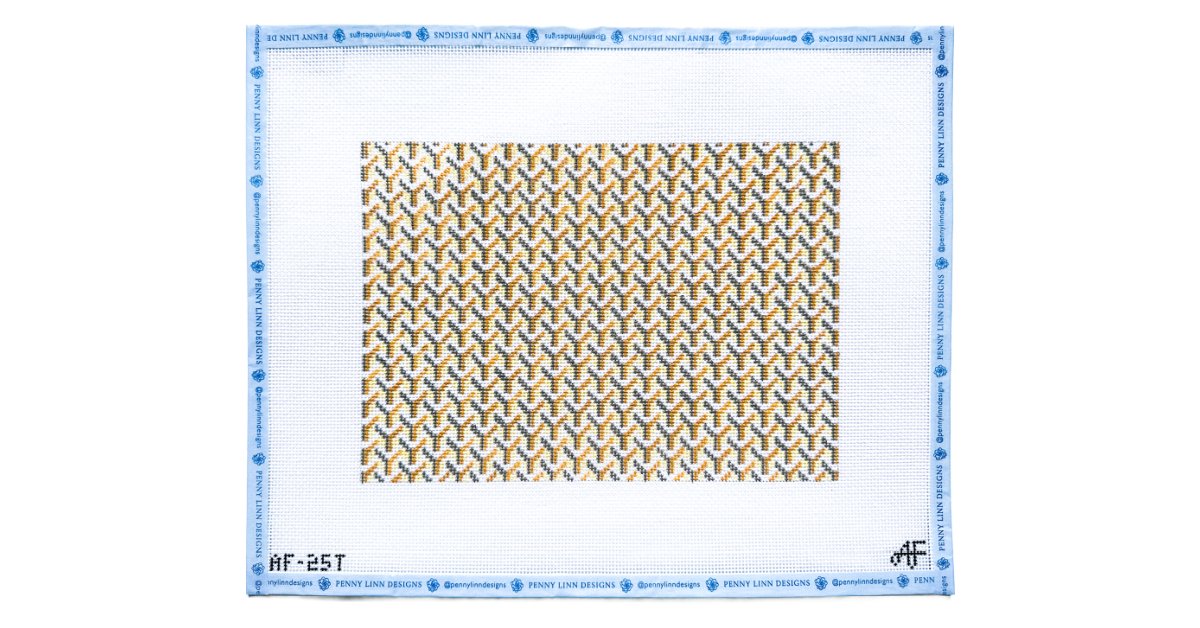 7x10 Y Pattern Clutch/Tray - Penny Linn Designs - Anne Fisher Needlepoint