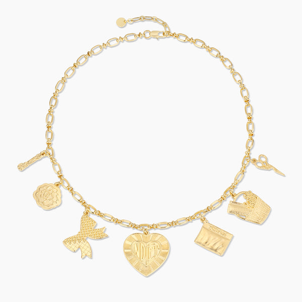 Needlepoint Charm Necklace