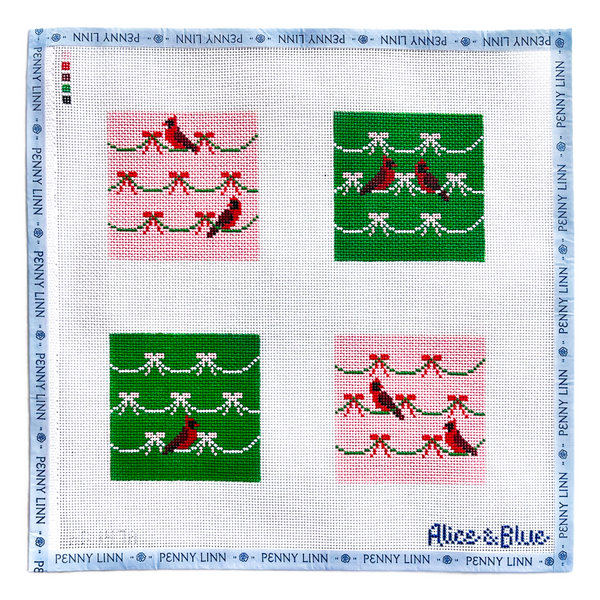 All Wrapped Up Cardinal Coasters Set
