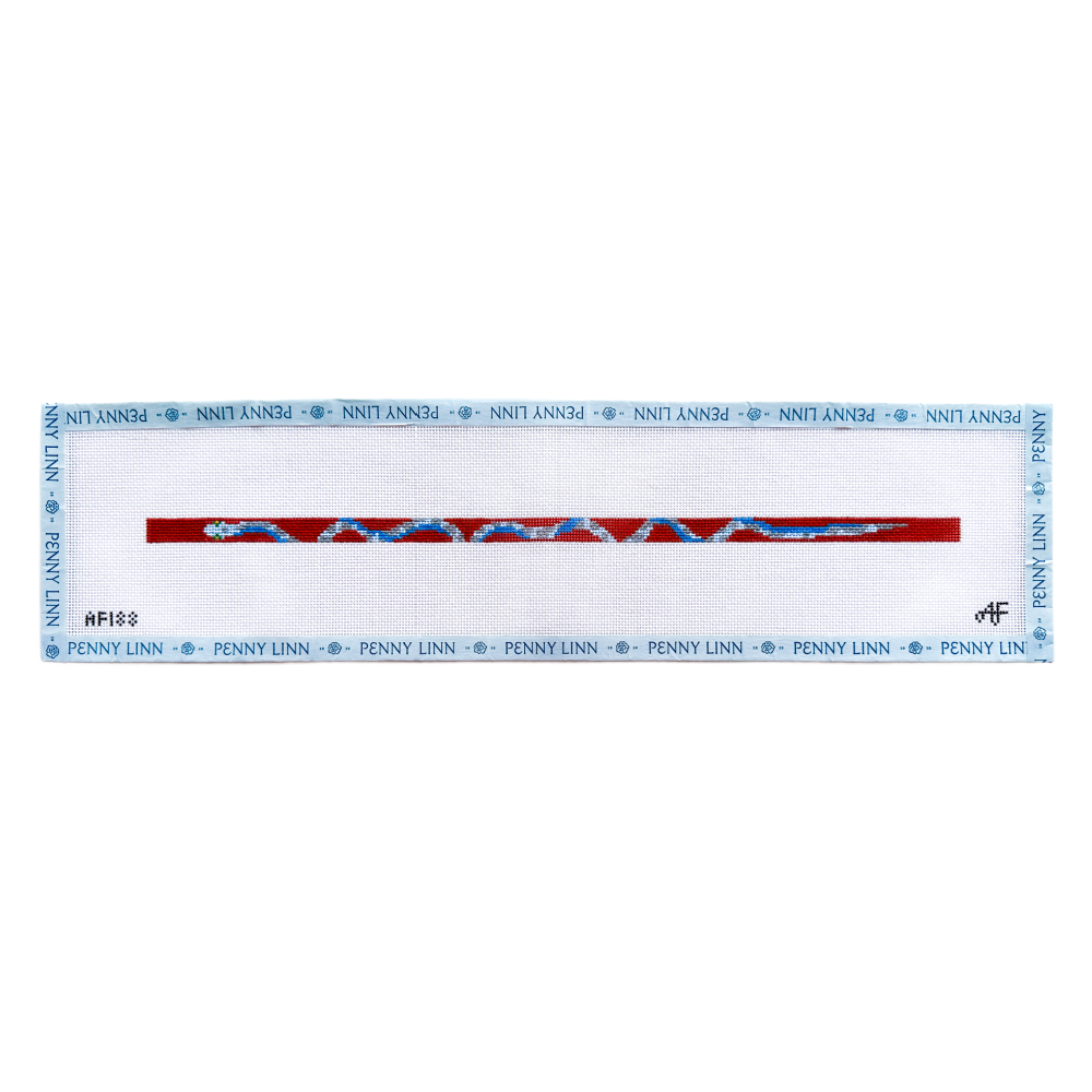 Red and Blue Snake Double Wrap Bracelet