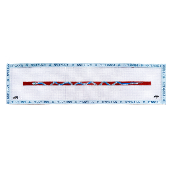 Red and Blue Snake Double Wrap Bracelet
