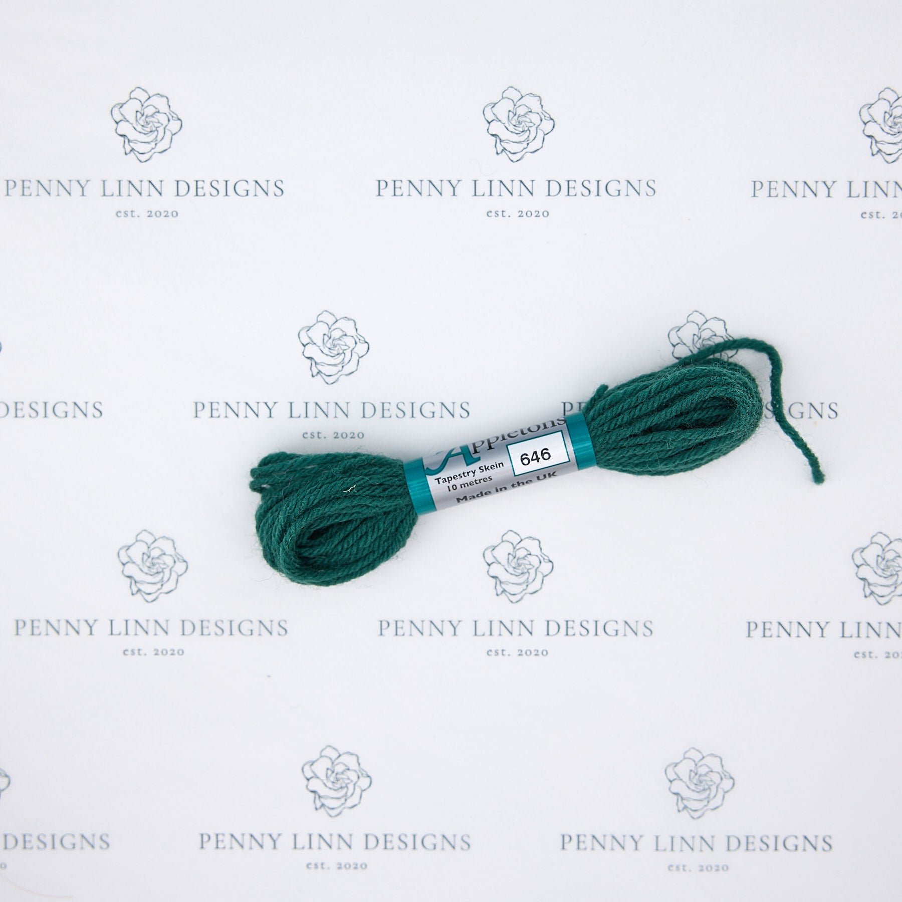 Appleton Tapestry - 646 Peacock Blue Medium Dark