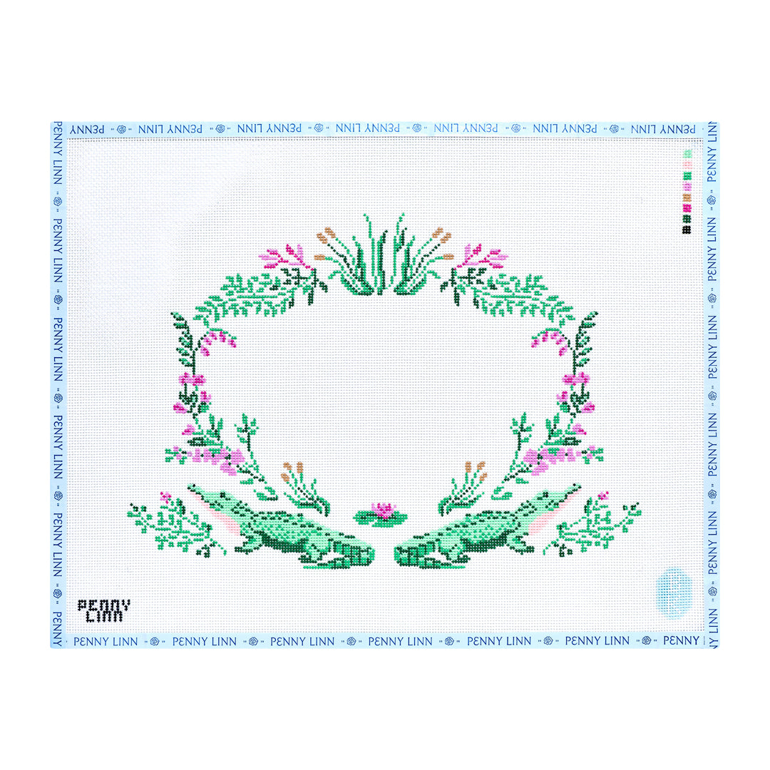 Floral Alligator Crest