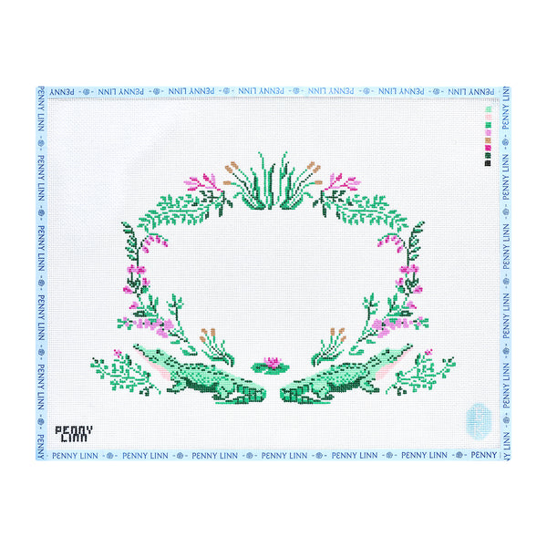 Floral Alligator Crest