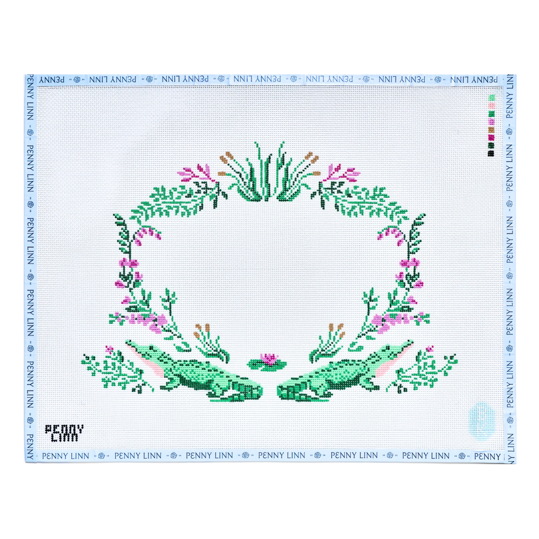 Floral Alligator Crest