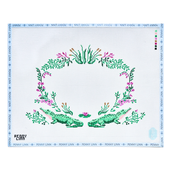 Floral Alligator Crest
