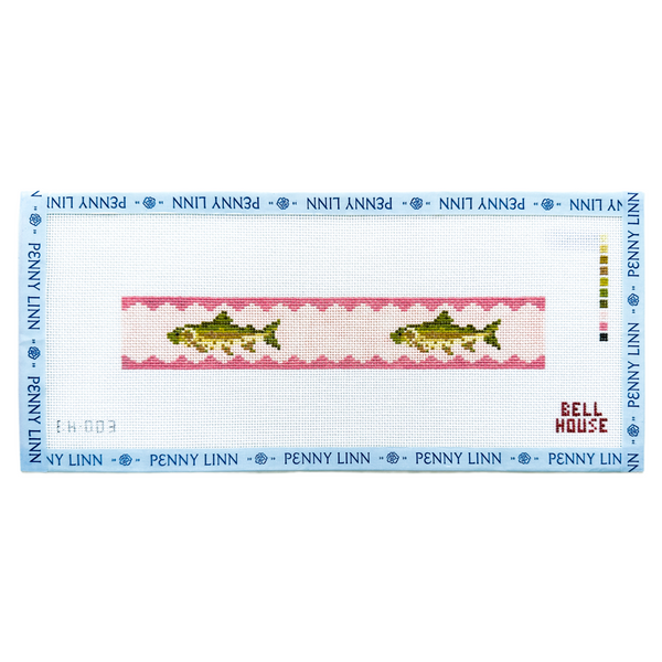 Brown Trout Key Fob - Pink