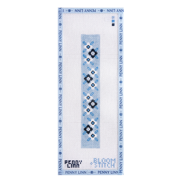 Floral Key Fob - Blue