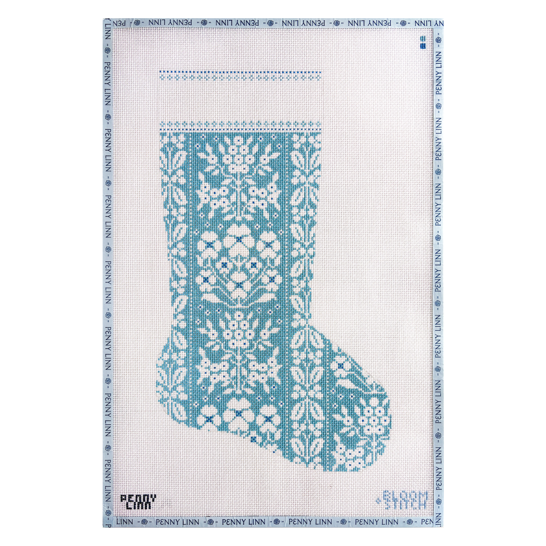Lila Floral Stocking