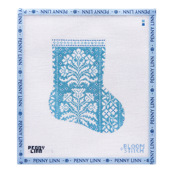 Mini Blue Floral Stocking