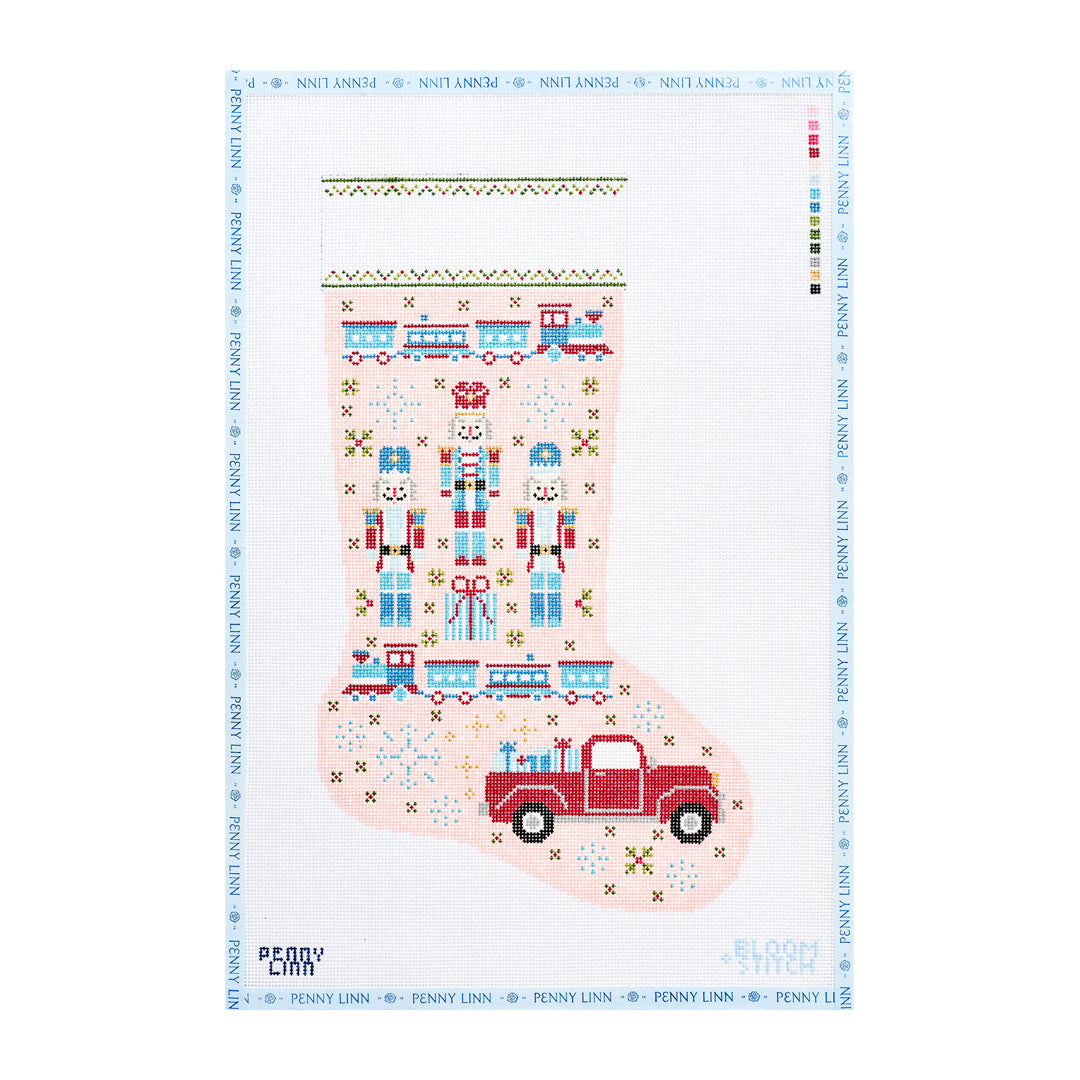 Christmas Toys Stocking - Blue