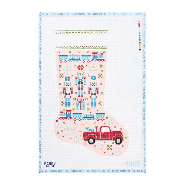 Christmas Toys Stocking - Blue