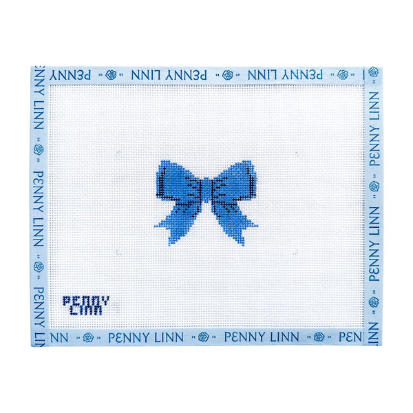 Blue Bow Rectangle Insert