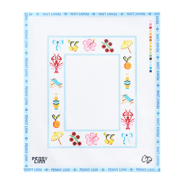 Seaside Treasures Picture Frame - Blue Stripe