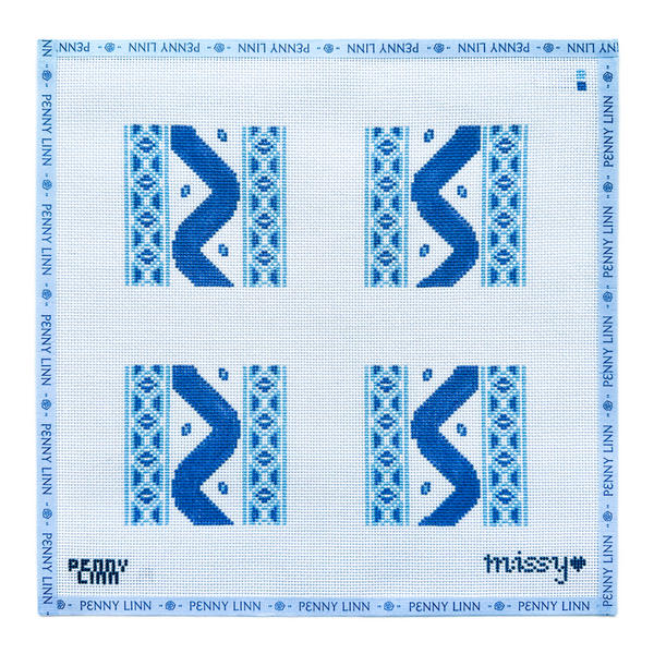 Ikat Coaster Set - Blue