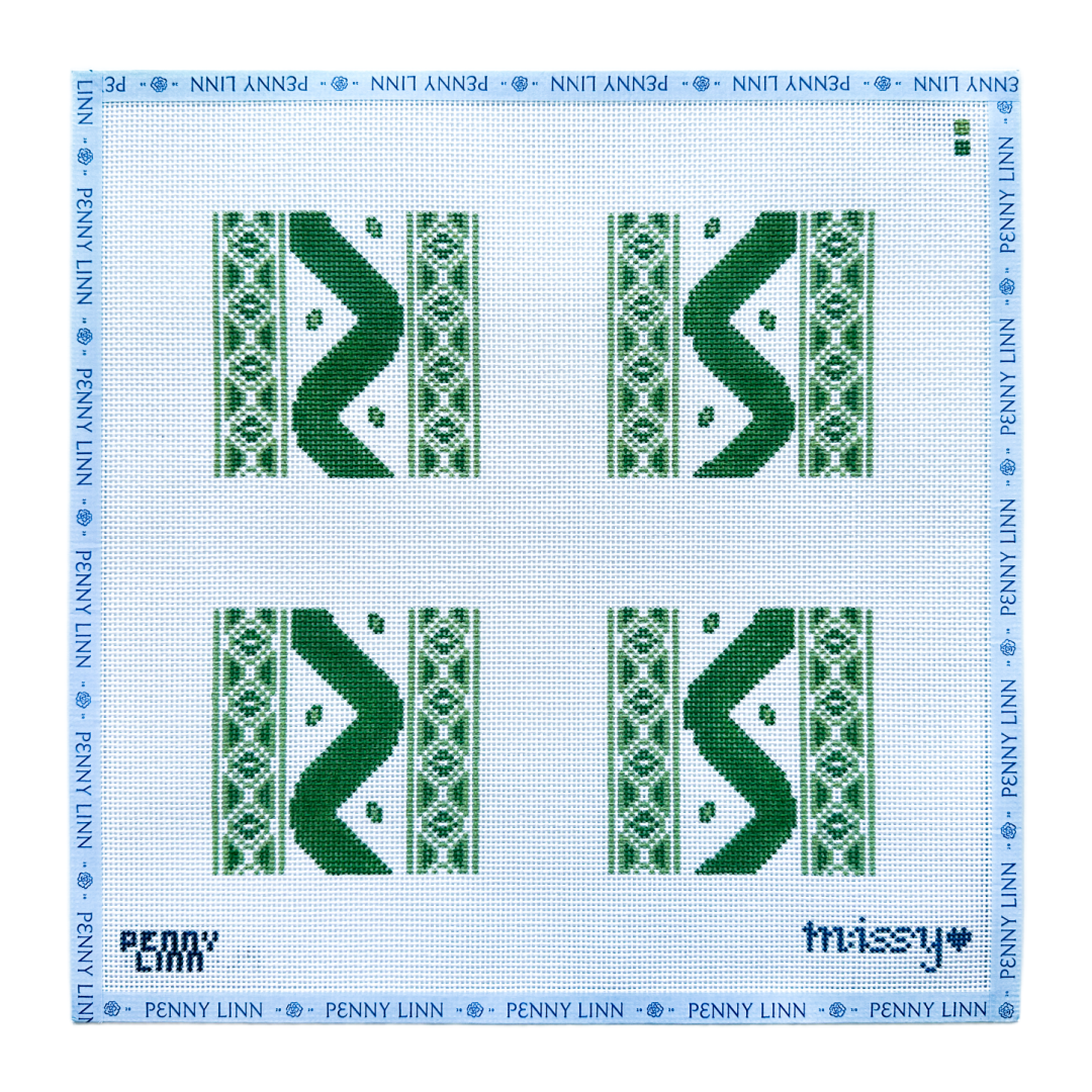 Ikat Coaster Set - Green