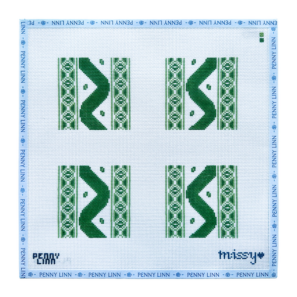 Ikat Coaster Set - Green