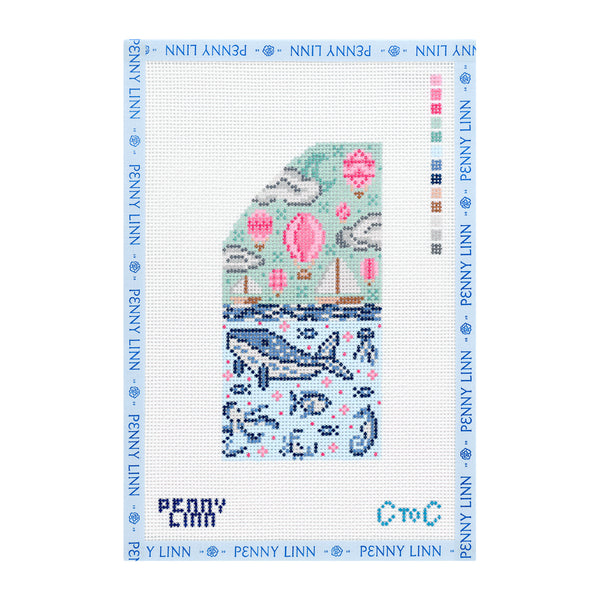 Baby Sea Book End - Pink - Left