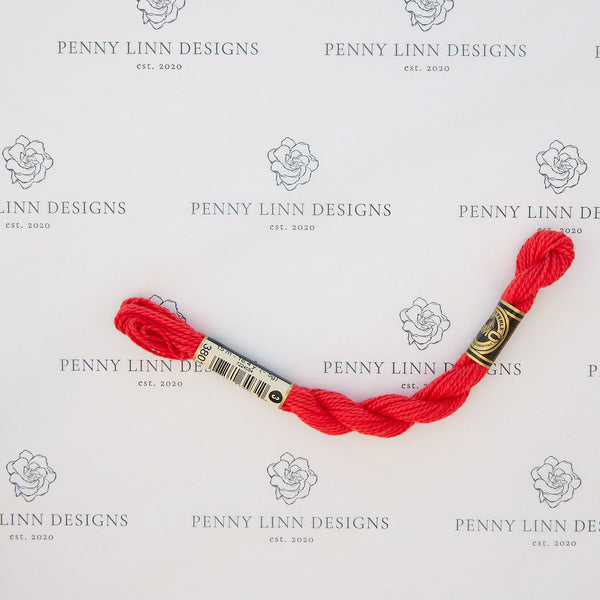 DMC 3 Pearl Cotton 3801 Tulip Red